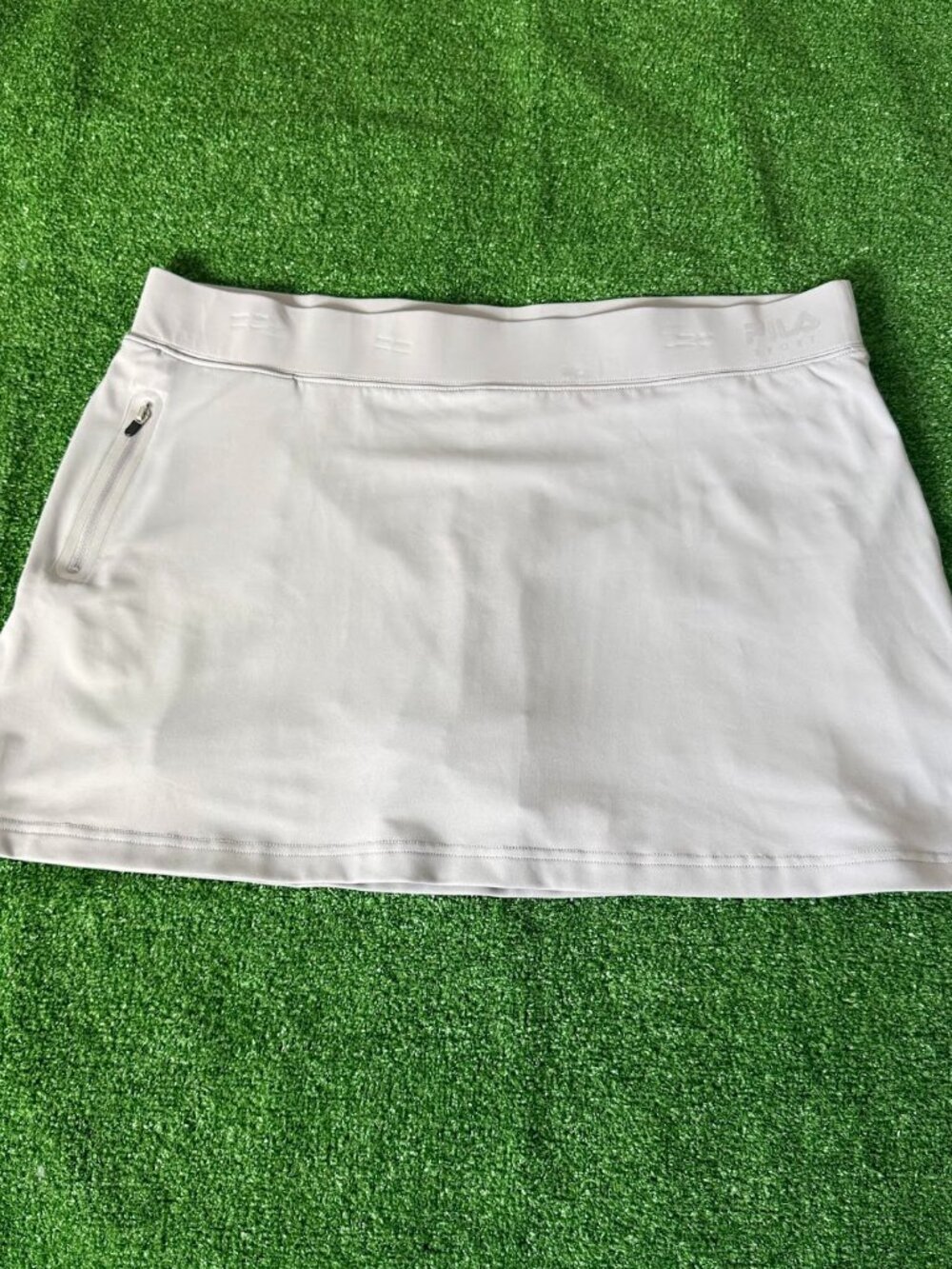 FILA Sport Skort Gray XL Mid Rise Tennis Golf Athletic Skirt Shorts Pocket